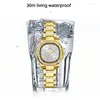 Wristwatches Gold Silver Stainless Steel Fashion Women Watches Brand 2024 Luxury Ladies Rome Female Quartz Watch Gifts Clock