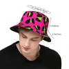 Bérets Fashion Leopard Bucket Hat Desgin Hip Hop Fisherman Caps For Unisexe Beach Travel Visor Soft Fold Printed Cap