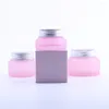 Bouteilles de rangement 5pcs 15g 30g 50g Pink Emballage vide Botellas rellenables Verre Jars Cosmetic Makeup Container Lotion Bottle Vials Face Cream