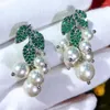 Boucles d'oreilles en peluche godki luxe brésil fleur saoudie pour les femmes mariage cubique zircon cristal cz dubaï bridale