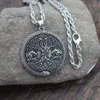 ペンダントネックレス12pcs of Life Of Life Wolf Snake Necklace Useboros Viking Talisman Norse World Jewelry282n