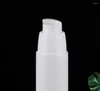 Förvaringsflaskor 50 ml Vit luftlös vakuumpumpflaska för lotionemulsion Serum Essence Whitening Liquid Foundation Skin Care Cosmetic