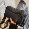 Женская сумка для шнурки 2024 Модная осенняя и зимняя ниша широкополосная подушка Rhombus rhombus
