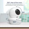 Stay Connected with Babysense Baby Monitor 43S - Split Screen Video Baby Monitor with Two Cameras, Remote PTZ, 960ft Range, Night Light, Two-Way Audio, Zoom, Night Vision