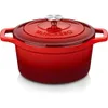 9.3 Quart Enameled Cast Iron Oval Dutch Oven with Lid - Non Stick Enamel Coating for Bread Baking and Cooking, Heavy Duty Pot