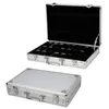 Sieradenzakken 24 Girds Watch Box Aluminium-Legering produceren opslagcollectie Display Dropship