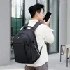 Backpack External USB Port Men Multi-layer Design Business Waterproof Laptop Backpacks Large Capacity Travel