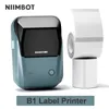 niimbot B1ポータブルラベルプリンターミニサーマルセルフ粘着ステッカープリンターモバイルポケットタグ価格UVラベルステッカープリンター240417