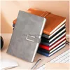 Notepads Wholesale A5 B5 Pu Leather Er Notebook Work Meeting Record Notepad Office Diary Sketchbook Drop Delivery School Business Indu Dhfsw