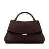 Nieuwe mokki crossboby schoudertassen luxe ontwerper dames leer geplooide tas mode handtas