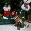 LEDライトアップ小さな村の家のシーンクリスマス装飾飾り飾りクリスマス装飾2023クリスマスナビダード2024新年プレゼント