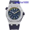 Swiss AP Wrist Watch Royal Oak 15710 Blue-faced Automatic Mechanical Men's Watch 42mm Diameter Precision Steel Date Display With Card