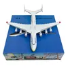 1400 escala de 20cm liga Diecast Antonov AN-225 Mriya A380 330 747 777 Modelo de avião para coleta de presentes 240417