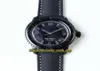 ZF Top version Fifty Fathoms 501511C3052A Sapphire PVD Dark Knight Black Dial Cal1315 Automatic Mens Watch Canvas Strap Designe1022714