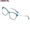 Occhiali da sole cornici blu occhiali da blocco della luce Donne lenti ottiche prescrizione miopia lettura di occhiali anti -radiazione tr90 occhiali metallici