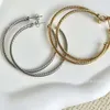 2024デザイナーDavidYumans Yurma Jewelry Bracelet XX 925 Sterling Silver Large Circle Earringsファッションイヤリング