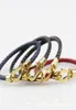 Lover Braided Leather Bracelets Aço inoxidável Pulseira de fivela magnética Presentes de pulseira de alta qualidade para mulheres MEN29705100345