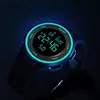 Montre-bracelets Fashion Electronic Watch Waterproof LED Montres LED pour hommes Sports extérieurs Digital Quartz Alarme Reloj Hombre D240417