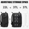 Plecak Andrayn Travel Men School Business Expandable USB Bag duża pojemność 17,3 Laptop Wodobodne moda