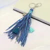 Keychains Lanyards Boho Handmade Kechechain pour femmes Sac Sac Bijou de pendentif Strap de Velvet multicouche