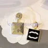 925 zilveren oorbellen ontwerper oorrang klassieke merkbrief dames roestvrij staal parel diamant earring bruiloftsfeestje sieraden cadeau veergave met doos