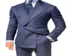 Navy Blue Groom Tuxedos DoubleBreasted Men Suits wedding Tuxedo Fashion Men Blazer Men Prom DinnerDarty SuitsJacketPant4506899