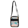 Sacs de soirée Laser Sac à bandoulière Femmes Messenger Small Square Fashion Femelle Femme Transparent Téléphone Purse à main Crossbody