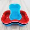 Non-stick Silicone Mold Dog Bone Shape Cake Pan For Puppy Dog Birthday DIY Baking Tool Red Color