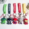 Fashion Cartoon Movie Character Keychain Rubber And Key Ring For Backpack Jewelry Keychain 084027