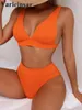 Kobiety stroje kąpielowe S- XL 12 Kolor Bilbed Bikini Bikini Samica Kobiet Kobiet Dwuczęściowy zestaw Bather Kąpiel SWIK SWIL V3402SW