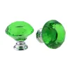 30mm Diamond Crystal Glass Door Knobs Drawer Cabinet Furniture Handle Knob Screw Furniture Accessories