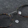 Zonnebrillen frames retro ronde brillen pure titanium bril frame bril vrouw ovale vintage acetaat myopie optische lenzen