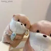 Tornari peluche adorabili lontre a ciondolo peluche portachiavi eleganti tasti di zaino ciondoli per le donne da ragazzo per bambini uomini y240415