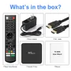 M9 Pro TV Box Amlogic S905X4 Android 11.0 4G 64G Smart Android ATV 4K Set Top Box 1000m LAN avec télécommande vocale