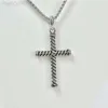 Designer David Yumans Yurma Jewelry Armband XX Populära Twisted Cross Pendant -halsband