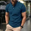 Mens Polo Shirt Industry Summer Casual Short Sleeve QQT Loose Closation Clothing Fashion 240415