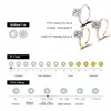 URBABY 79mm 3ct Oval Solitaire Rings for Women D VVS1 Lab Diamond Fine Jewelry 925 Silver Plated Gold Wedding Ring 240417