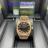 Orologio da polso AP minimalista Royal Oak Series 18K Gold Rose Mechanical Mechanical Mens Watch 15500or.OO.1220or.01 Certificato box