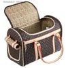 Borsa portante portante per cani per cani di tagliatana da zaino per animali domestici per gatti da viaggio di lusso da viaggio per le spalle per cani accessori per cuccioli di grande spazio L49