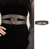 Cinture elastiche Corsetto largo per abiti che modellano la cintura di cintura da donna decorativa