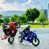 Dascast Model Cars 1 6 Stunt Fernbedienung Motorrad Ein Radstände neigen den Kopf 360 Drift rotierendes Einradmodell RC-Auto Kinderspielzeug J240417