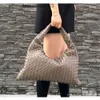 Nowe duże ręczne designerskie na nadgarstek luksusowe tkane torebki pojemność miękkie torebki na ramię duże kobiety skórzane torby hopowe pojedyncze pod pachami vbottega fsA8
