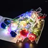 Dekorativa blommor Led Light Up Lysande Rose Flower Red Colorful Bouquet Flash Hand-Held Valentine's Day Glowing Party Wedding Decor