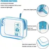 Bolsas de almacenamiento PVC Bolsa de baño transparente Cosmética Clear Zipper Imploud Washing Wail Toiletry Cosmetics Organizador de caja Accesorios