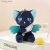 Clèchements en peluche 13cm Cat mignon avec aile poupée en peluche poupée pendentif belle chambre de voiture décoration pendentif pendentif cadeau de vacances y240415