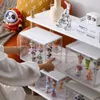 Bound Box Showcase Acrylique Box Transparent Storage Box Organisateur pour Fingures Dolls 3 Tier Riser Stand Case 240401