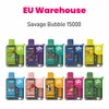 Savage Bubble Puff 15000 15k E Cigarette Vapes 28ml E-juice Child Lock Screen Display 10 Flavors 2% 3% 5% Mesh Coil 650mAh Battery Rechargeable Disposable Vape puff 12000