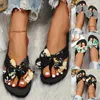 Zapatillas para mujeres chanclas de rayas sandalias de playa de moda