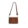 BAG Casual Fashion Women 2024 Trendy Korean One Shoulder Asclettiere Small Female Square Wild Square Female Messenger