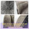 Berets Simple Women beret For Elegant lady Winter Female Cotton Hats Plaid Vintage Octagonal Casual boina Autumn girl Cap d24417